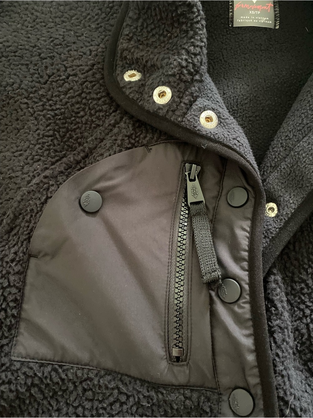 FP Movement by Free People Black Hit the Slopes Fleece Jacket - Picture 7 of 11